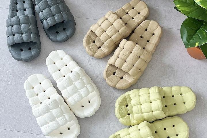 볼록볼록 푹신한 퀼트 욕실화 슬리퍼 실내화 2size 5colors