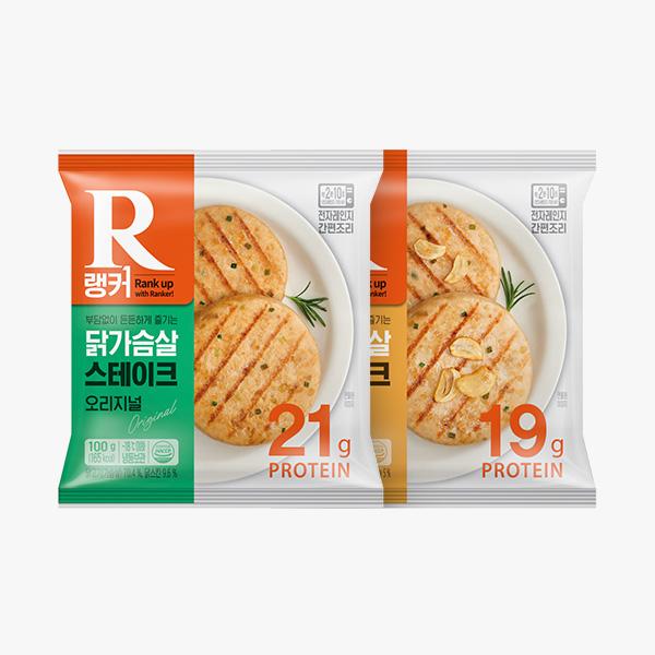 랭커 닭가슴살 스테이크 혼합 100g