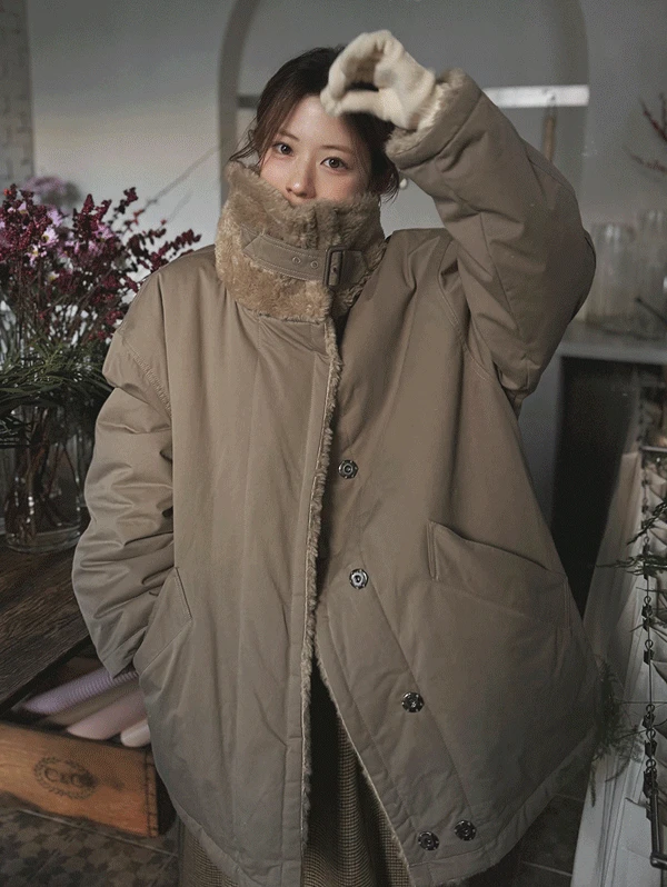 [무료배송] only. 베디 리버시블 빈티지 야상점퍼