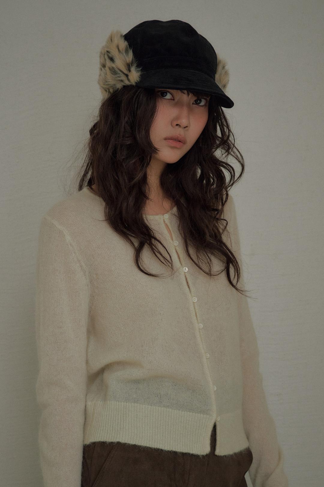 Hushed Wool Cardigan - Lemon