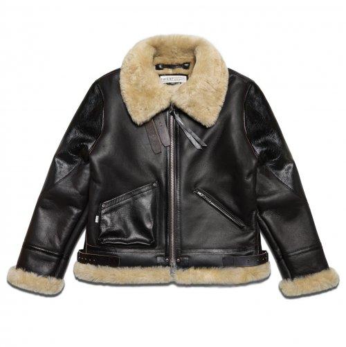 DV.LOT 657 SHADOW B-3 Mouton Jacket -Plain- 22ver.