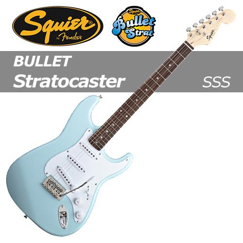 스콰이어 Bullet Strat SSS / Squier With Tremolo Squier /  블렛 스트랫 트레몰로 SSS  / 입문용 추천 일렉기타 / [빠른배송]