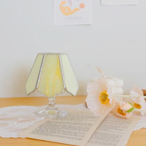 [대량구매할인] 스테인드글라스 티라이트 플라워 캔들홀더