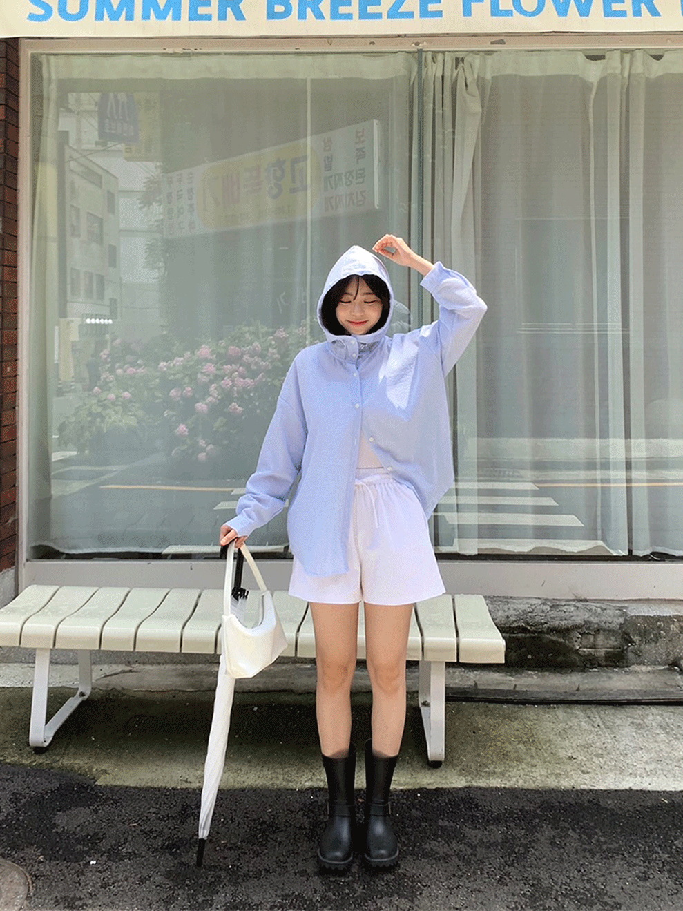 [장마룩추천] 시어커서 후드셔츠 (2colors)