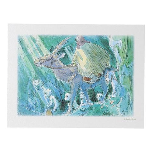 [원령공주]수채화시리즈카드(원령_아시타카)