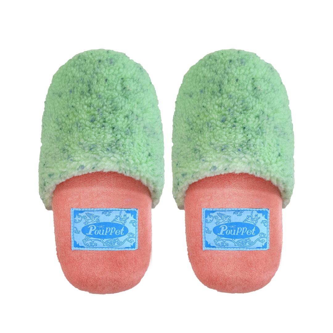 Cutie Fluffy Room Shoes - Peach