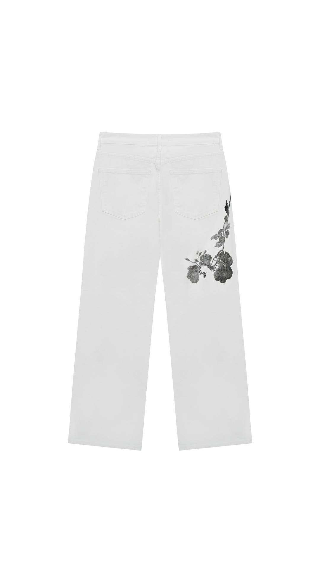 Trumpet Flower Wide Pants (2 Colors)
