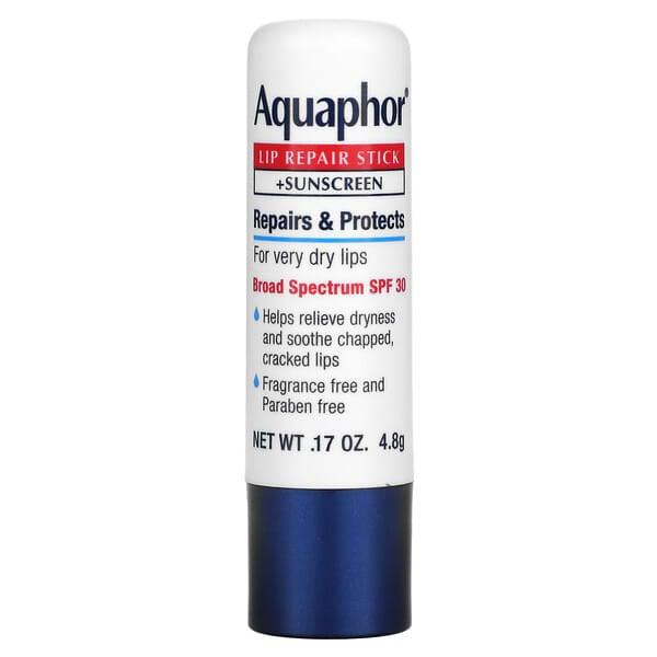 Aquaphor, 립 리페어 스틱 + 자외선 차단, SPF 30, 무향, 4.8g(0.17oz)