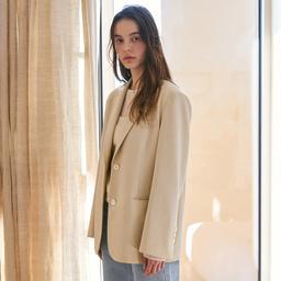 Two Button Jacket[LMBDSPJK102]-Oatmeal
