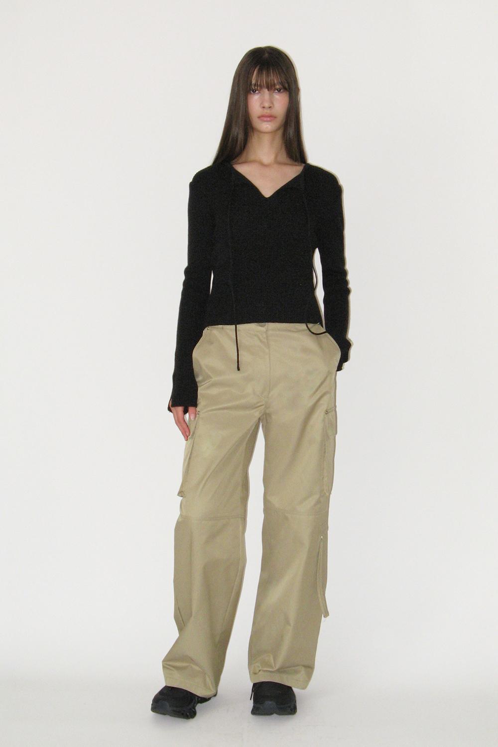 Rivet Cargo Pants (BEIGE)