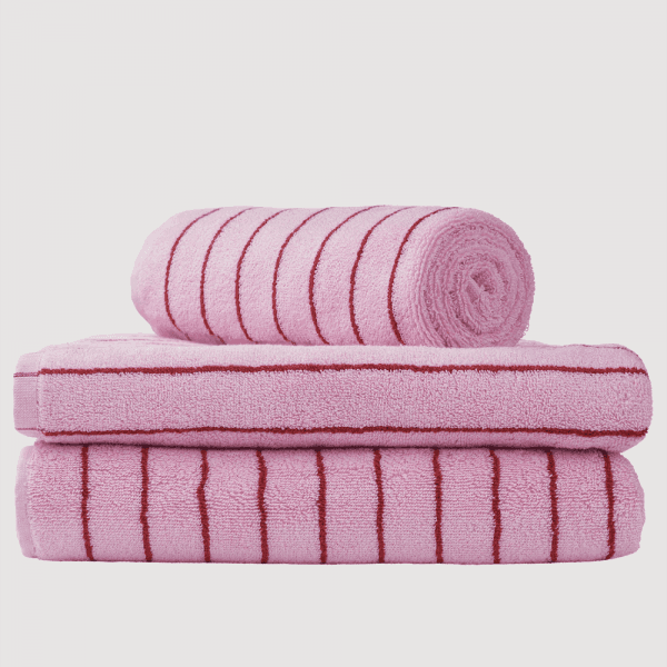 Bongusta - Naram Towel (Baby pink & Ski patrol)