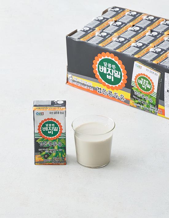 [베지밀] 달콤한 B 검은콩 두유 (190mL X 24팩)