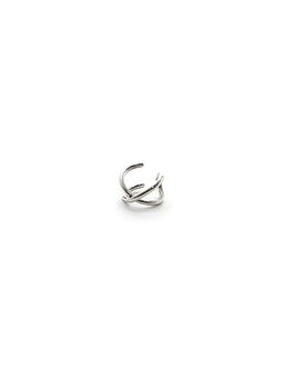 cross line earcuff