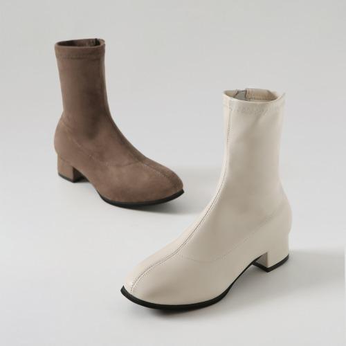 나인 스퀘어 앵클 삭스부츠