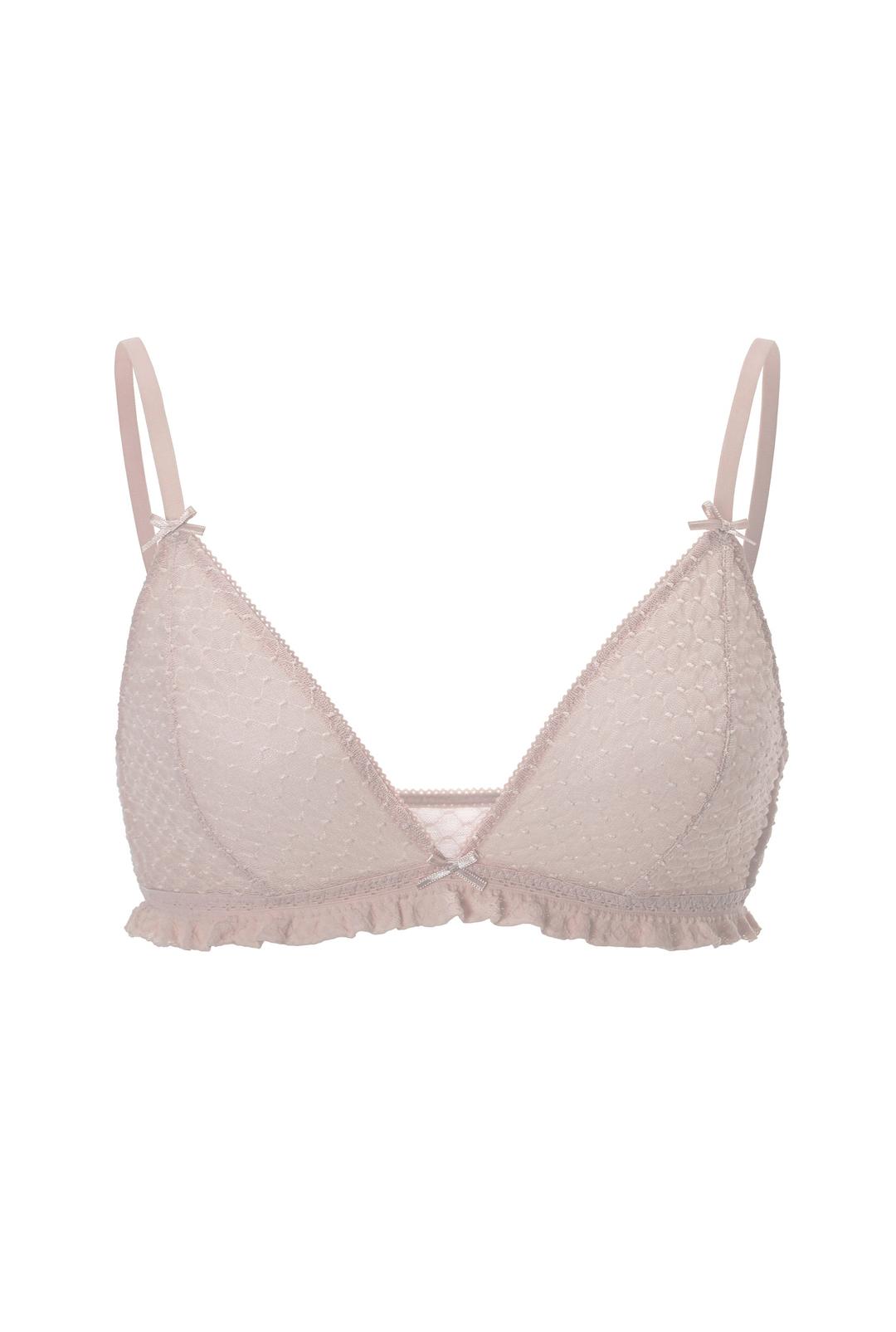Puffy lace bralette