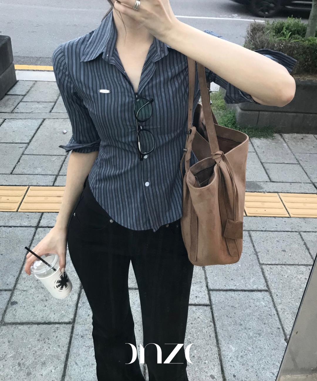 온즈 [MADE] Porte shirt (미드나잇 블루)