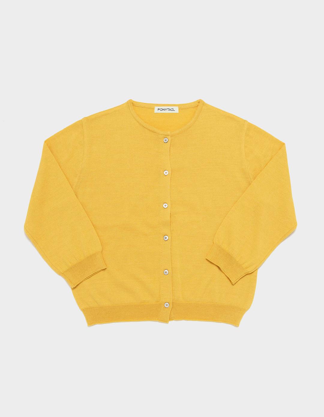 New Kaia Cotton Cropped Knit (Honey)