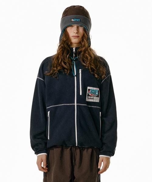 Secondary Noise Fleece Jacket Navy