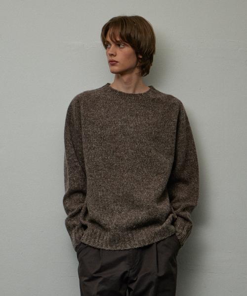 르아브(LEARVE)  홀가먼트 울 쉐기독 니트 로우브라운 - 사이즈 & 후기 | 무신사