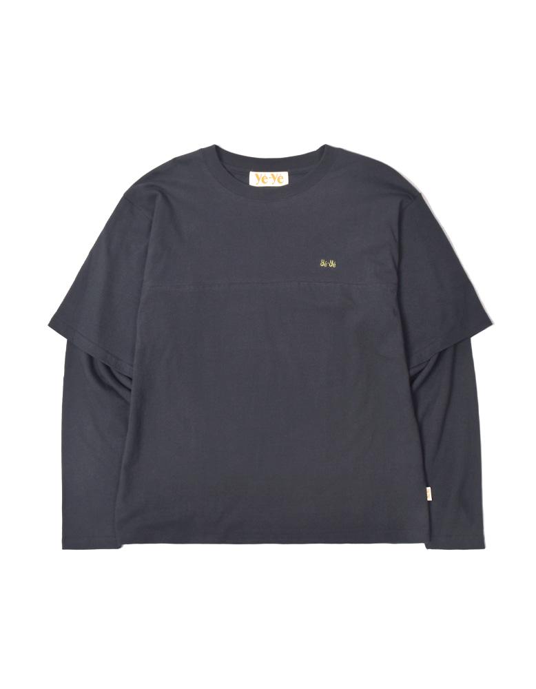 yeye layered longsleeve - Charcoal