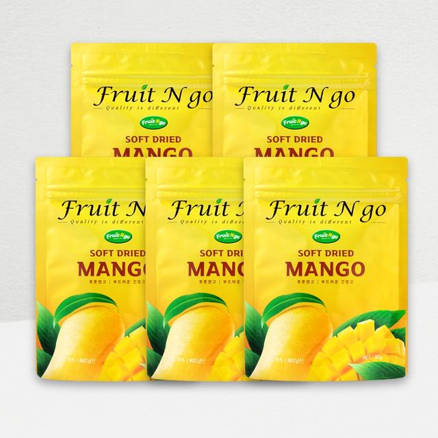 부드러운 베트남 건조망고 건망고 말린망고 망고말랭이 400g (80g x 5봉)
