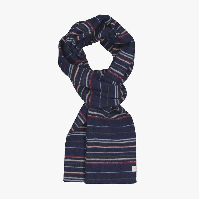 Multi Stripe Muffler (Navy)