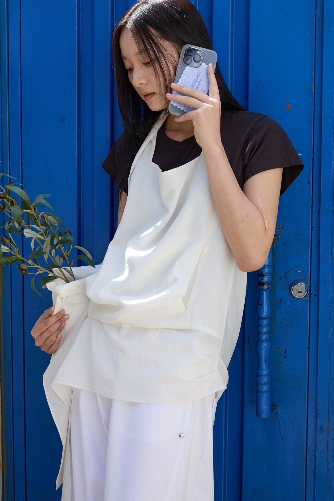Pocket Halter Top (2colors)_Off White