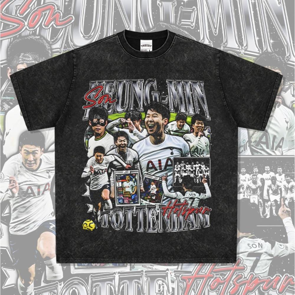 손흥민 Son 토트넘  축구 EPL 프린트 티셔츠 반팔 긴팔 빈티지 프리미어리그
