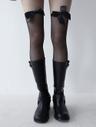 RIBBON KNEE STOCKING, 2color