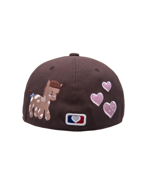 PONY EMBROIDERY CAP (BROWN)