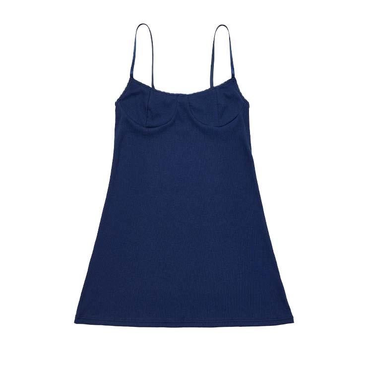 Sweetheart Slip Dress(Navy) : Goblin Wear 고블린 웨어
