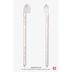 15 cm 비녀 나스첸카 은비녀 15 cm 의 매일 착용할 수 있는 손조각 비녀