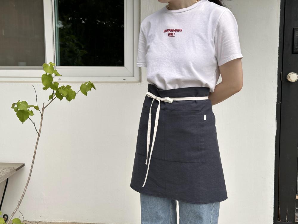 네이비 허리 앞치마