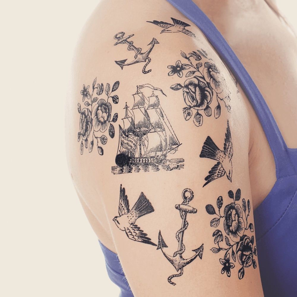 Nautical 타투스티커 세트