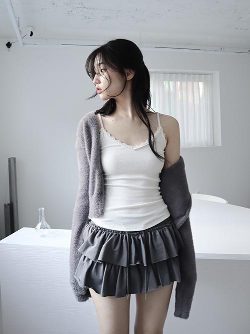 mini lace sleeveless, 2color
