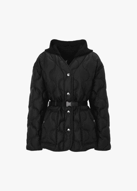 [시즌오프]벨트 퀼팅 구스다운 패딩