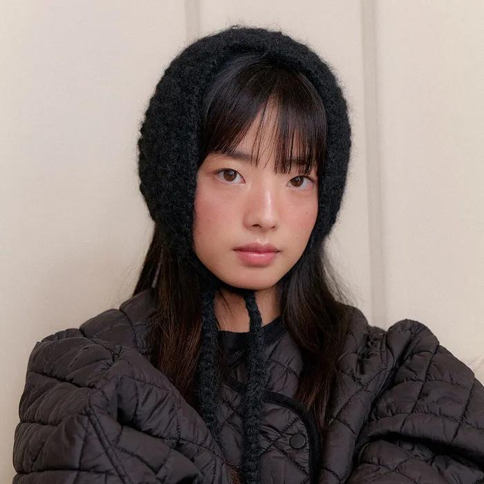 (선물포장) [HAND CROCHET] waffle earmuffs EM003