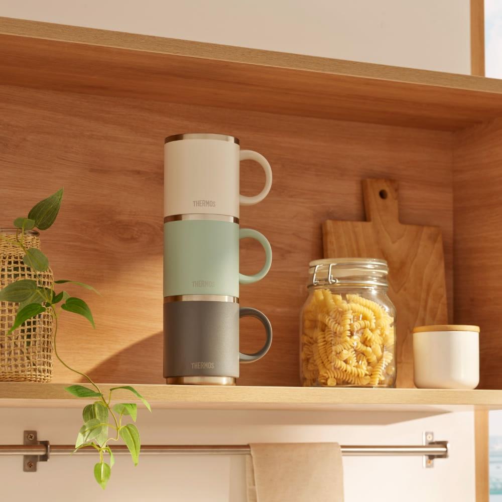 [써모스]식기세척기 보온보냉 스태킹 머그컵 JDS-450K(450ml) 콜드컵 커피 맥주 