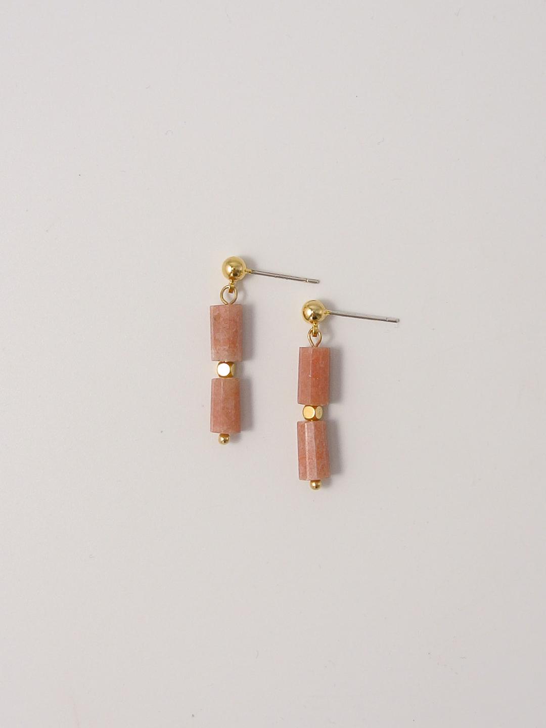 Pink Parthenon Earrings