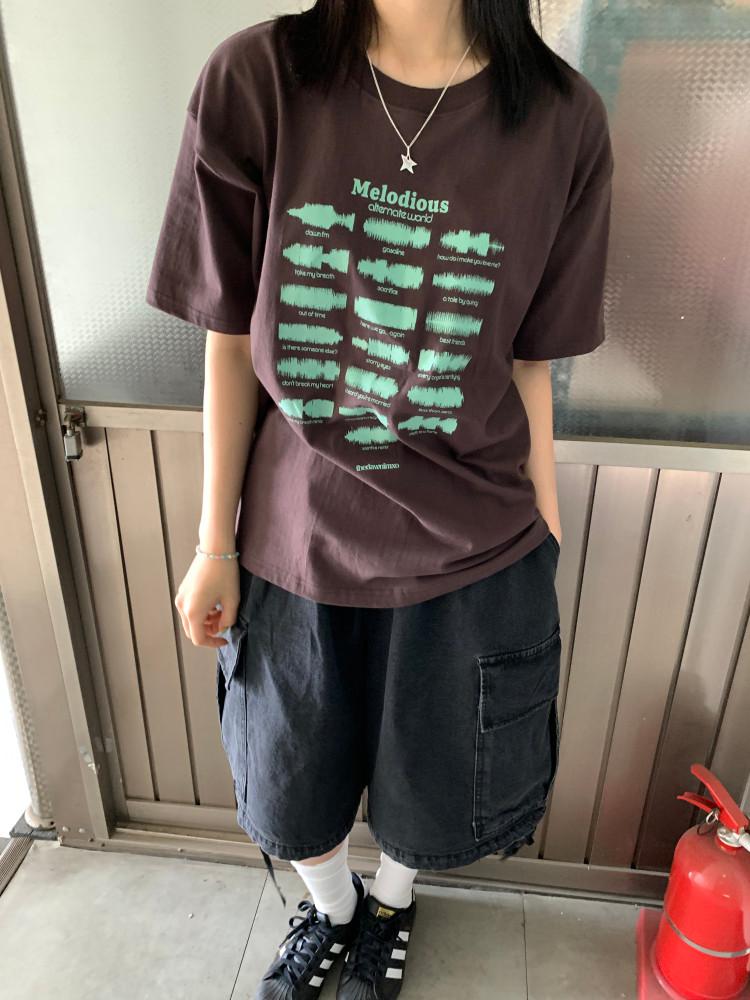 [MD추천!] 멜로디 반팔 T (3 color)