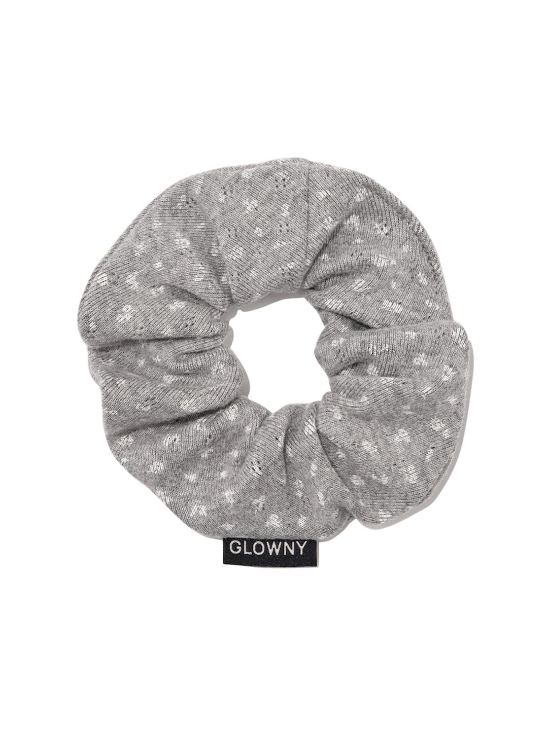 PROVINCE EYELET SCRUNCHIE (FOG BLOOM)