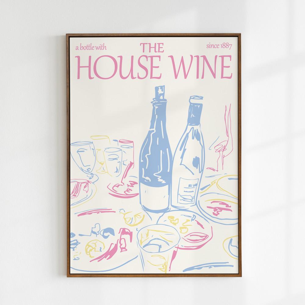 와인 포스터 그림 빈티지 드로잉 그림액자 Wine