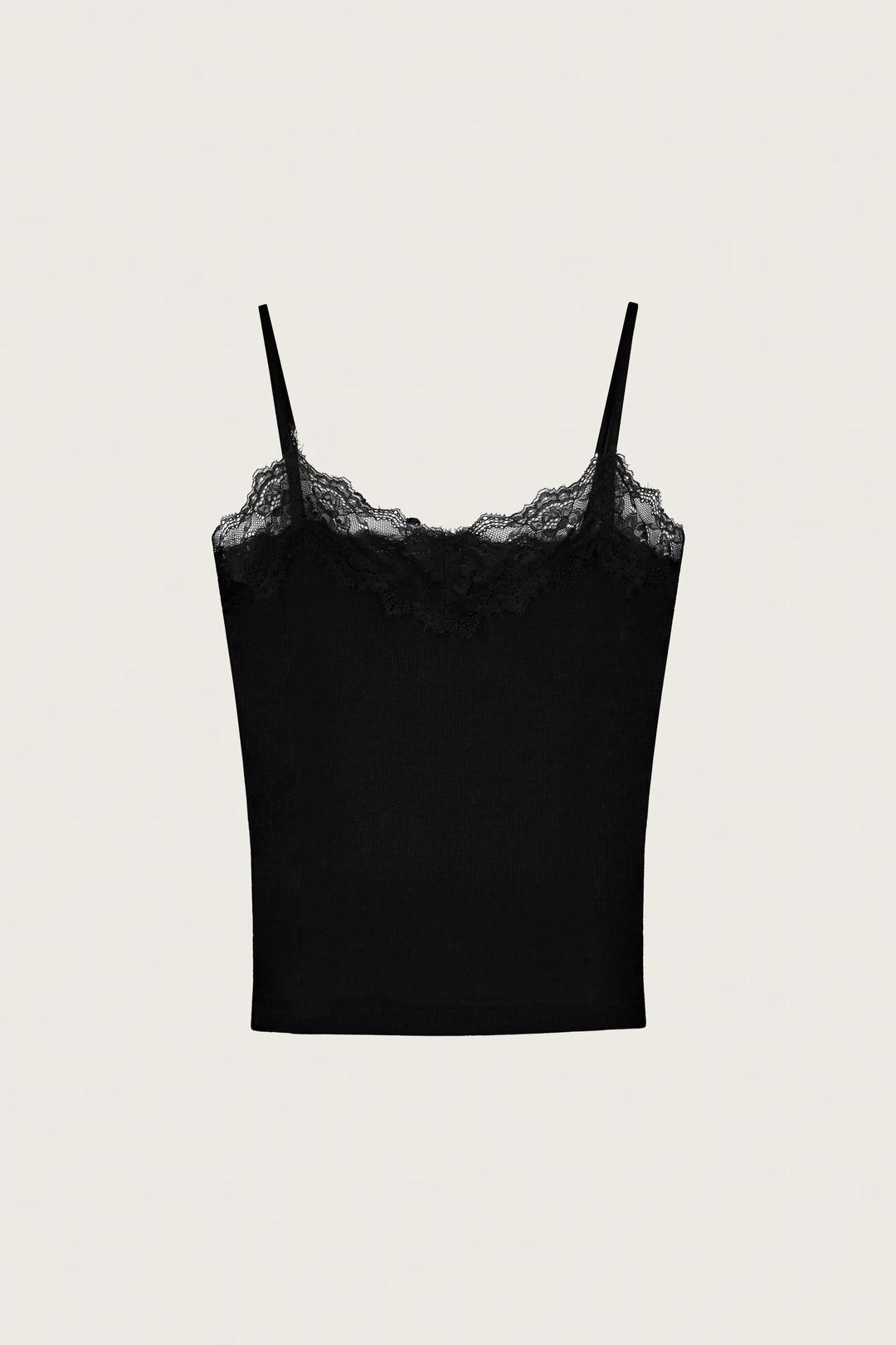 Cream donuts sleeveless (long.ver), Black