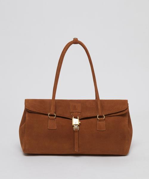 Luv lock duffle bag(Suede caramel)_OVBAX24521SAL