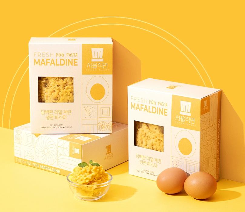 서울프로셰프 서울직면 에그 생면 파스타 - 마팔디네 계란 생면 (2인분)(레지네테)(생스파게티면)