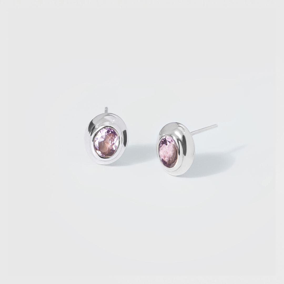 lavender amethyst earrings