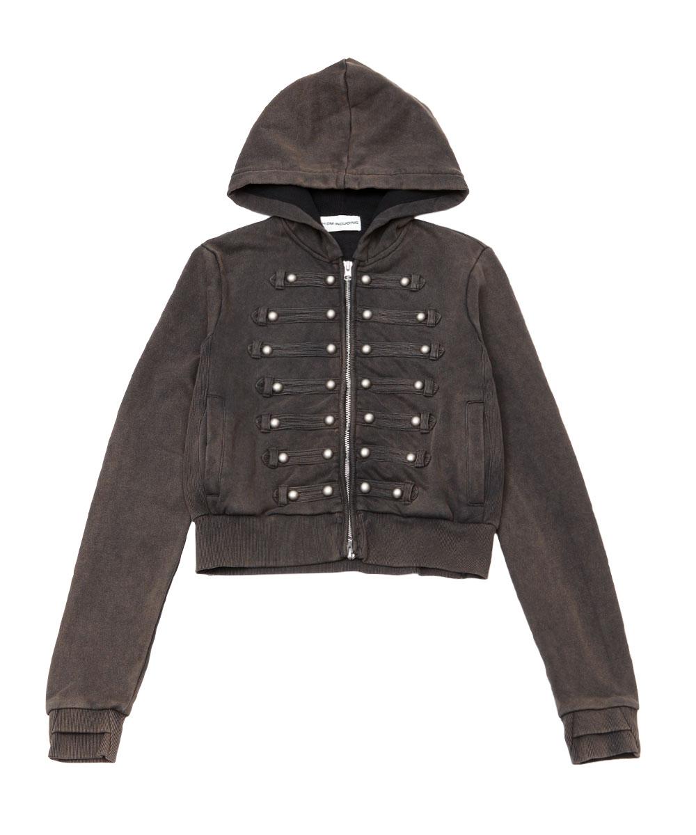 HUSSAR ZIP HOODIE BLACK