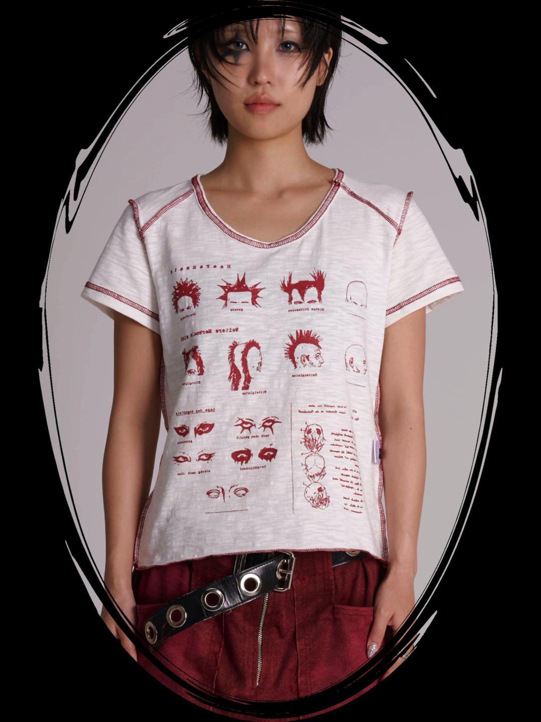 flipped tee A (white)