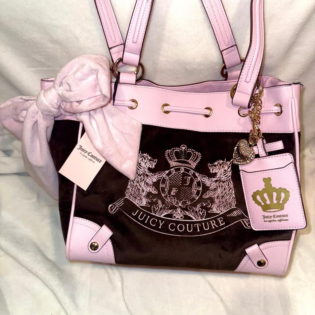 쥬시꾸뛰르 스코티독 데이드리머 토트백 빈티지 갸루 가방 벨벳 핑크 베메클 | 후루츠패밀리