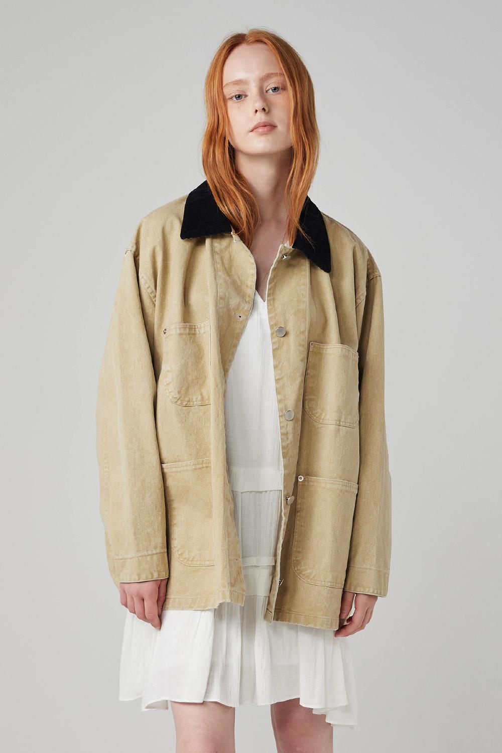 [3차] Ben washed work jacket_beige